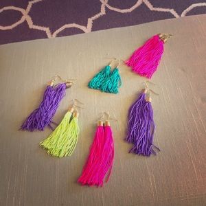 Tassel earrings (hand made)
